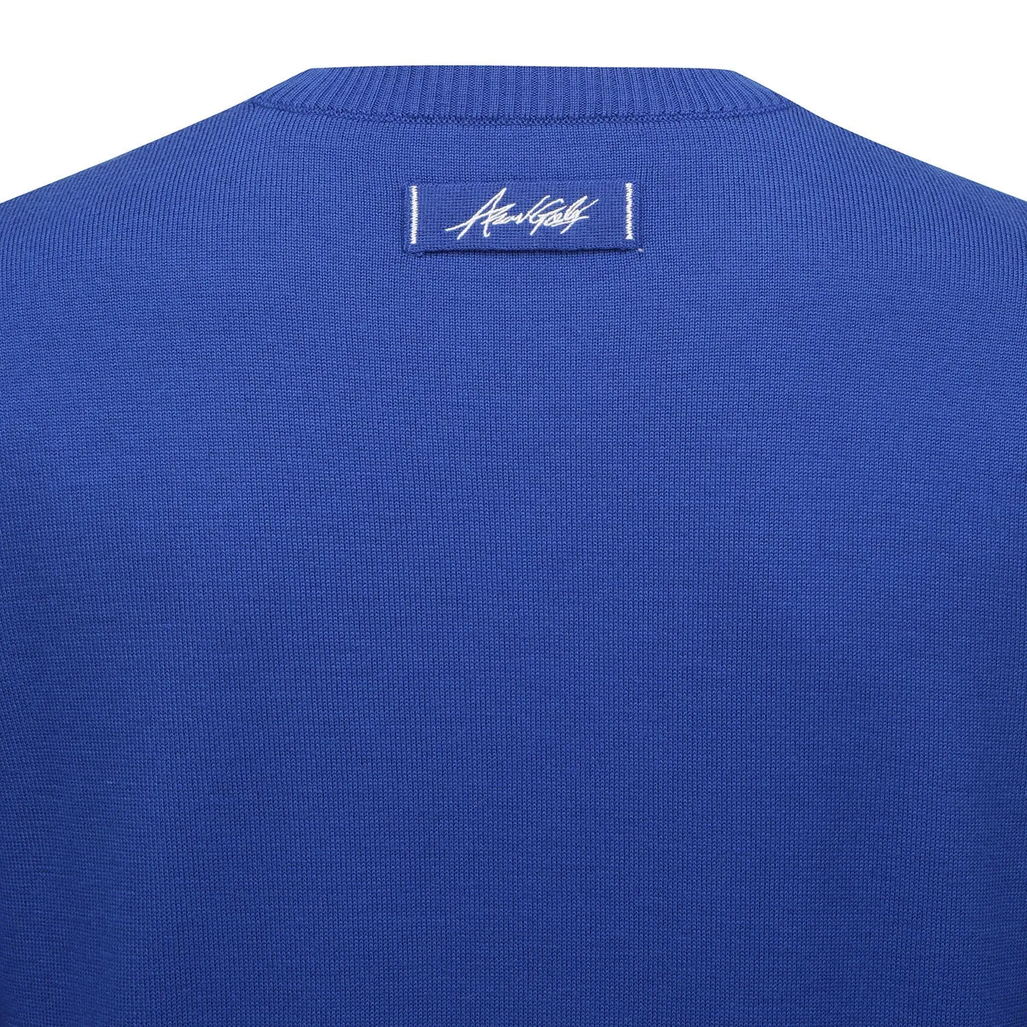 ANEW Golf Men's Logo Pattern Wind Block Pullover - Royal Blue