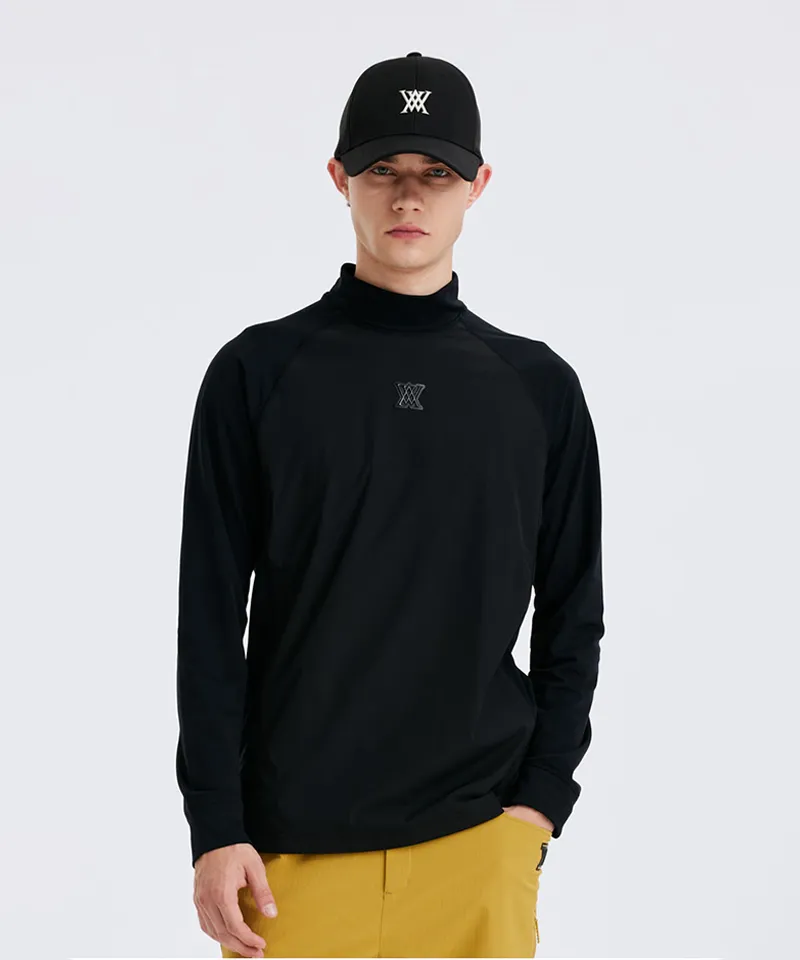 ANEW Golf Men's M Performance High Neck L/TS - Black