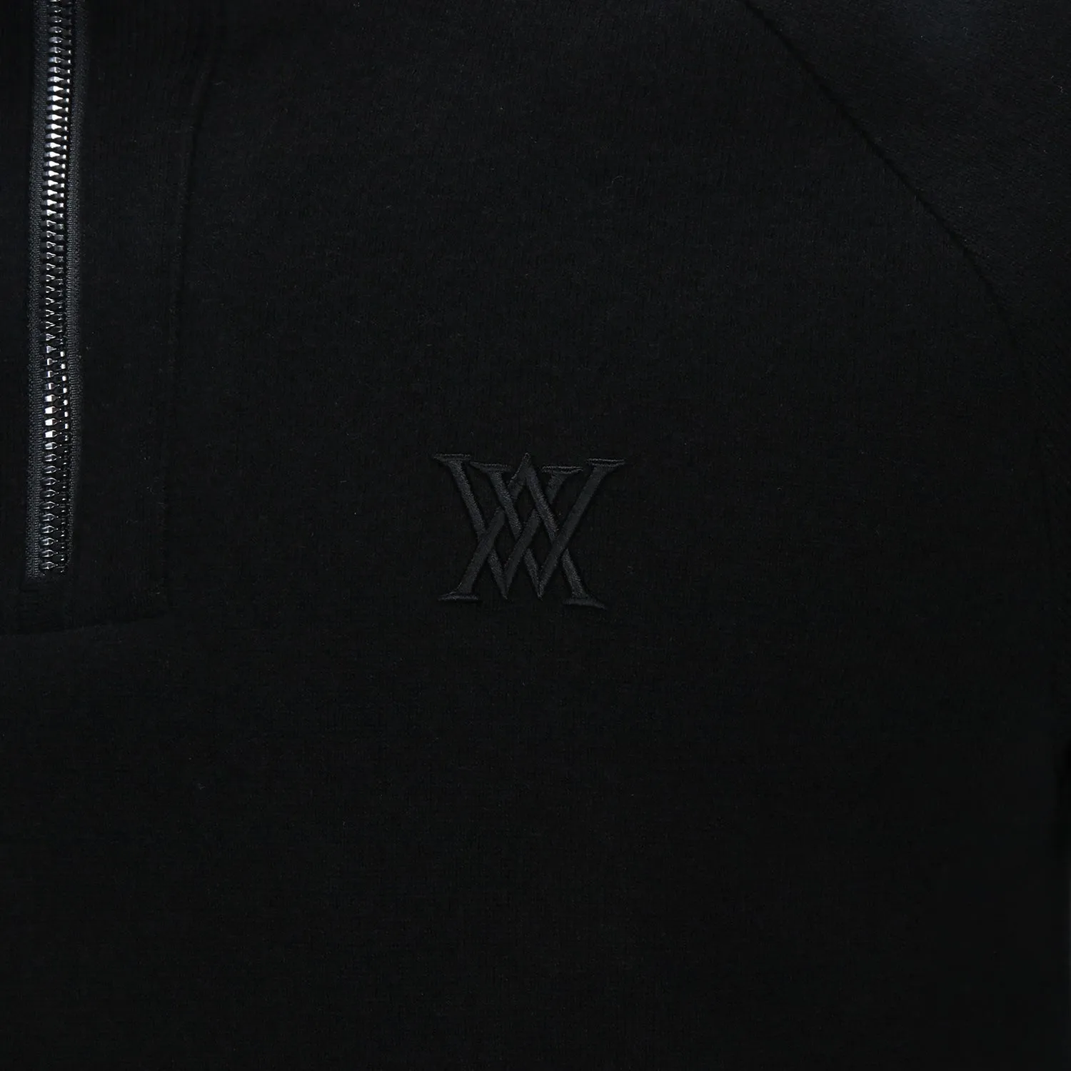 ANEW Golf Men's Wind Block Half Zip-up Pullover - Black