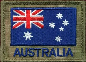 ANF Australian National Flag Patches, Shoulder Flashes $6.95 each