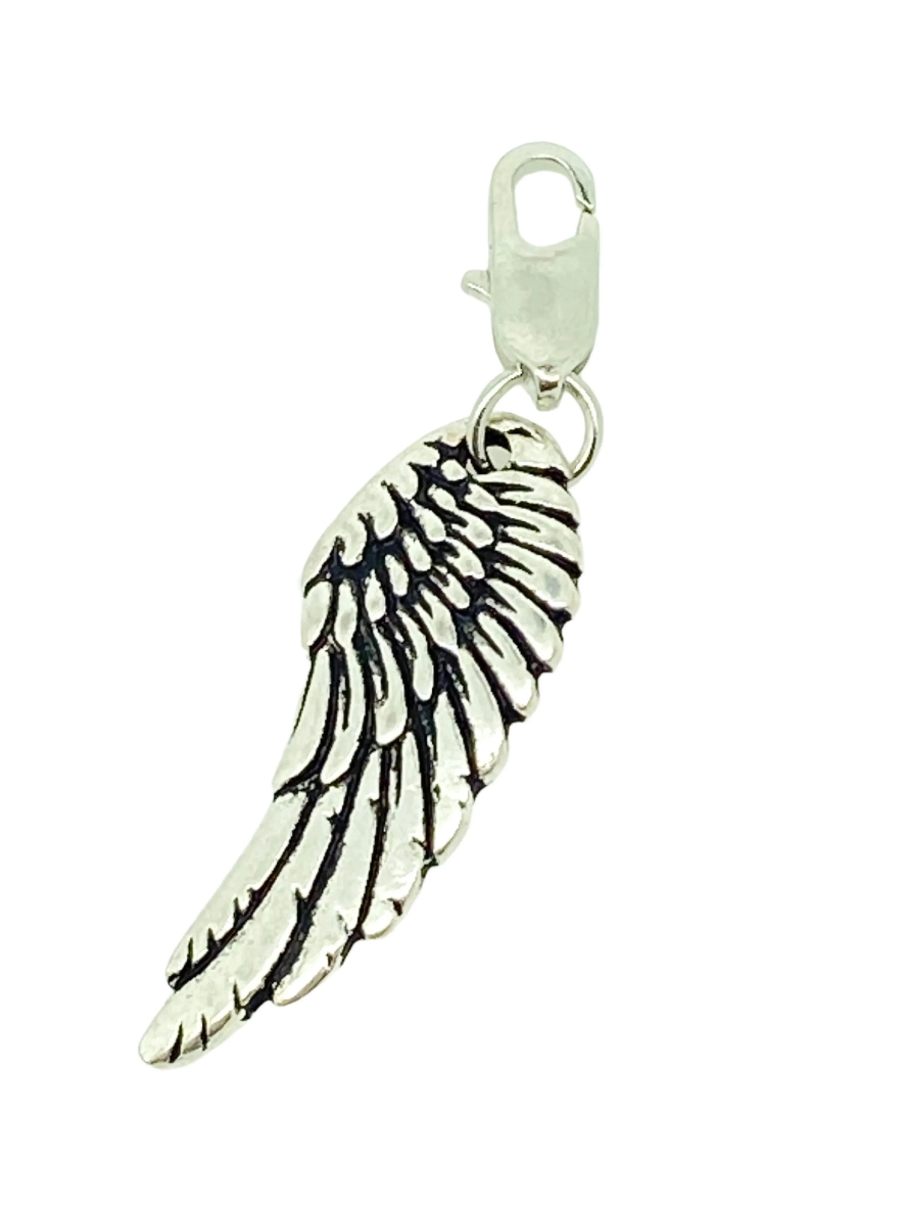 Angel Wing Clip on Pendent 1 1/2"