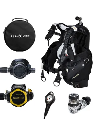 Aqua Lung Womens Axiom & Legend Elite Black Edition Scuba Diving - Combo