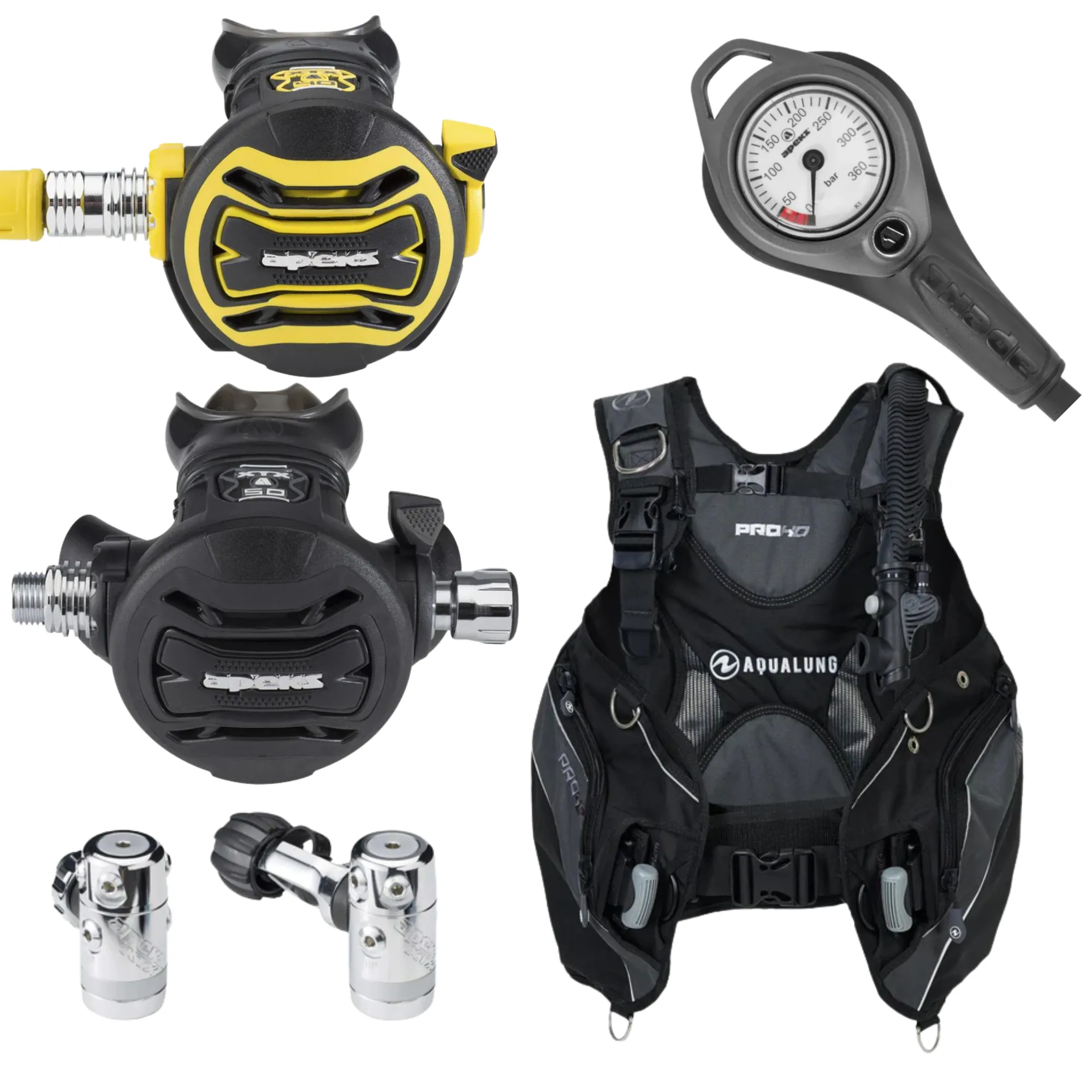 Aqualung Pro HD and Apeks XTX50 DST Diving Package