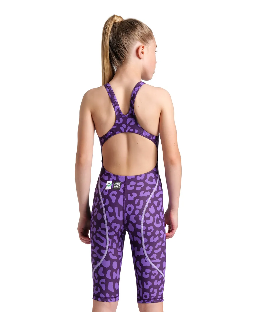 Arena Girl's Racing Suit Powerskin ST Next OB LE Leopard Violet