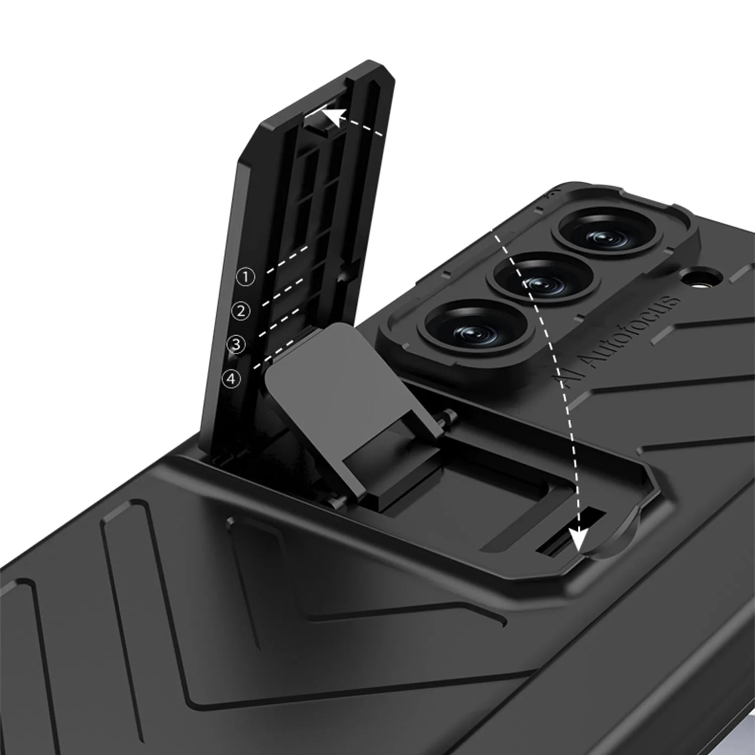 Armor Magnetic Hinge Pen Box Shockproof Phone Case With Screen Protector For Samsung Galaxy Z Fold6