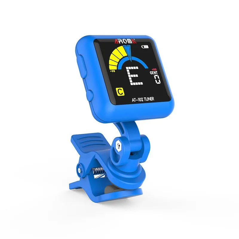 Aroma Rechargeable Digital Chromatic Clip-On Tuner