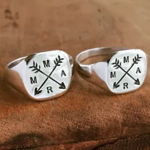 Arrow Ring - Custom Stamped