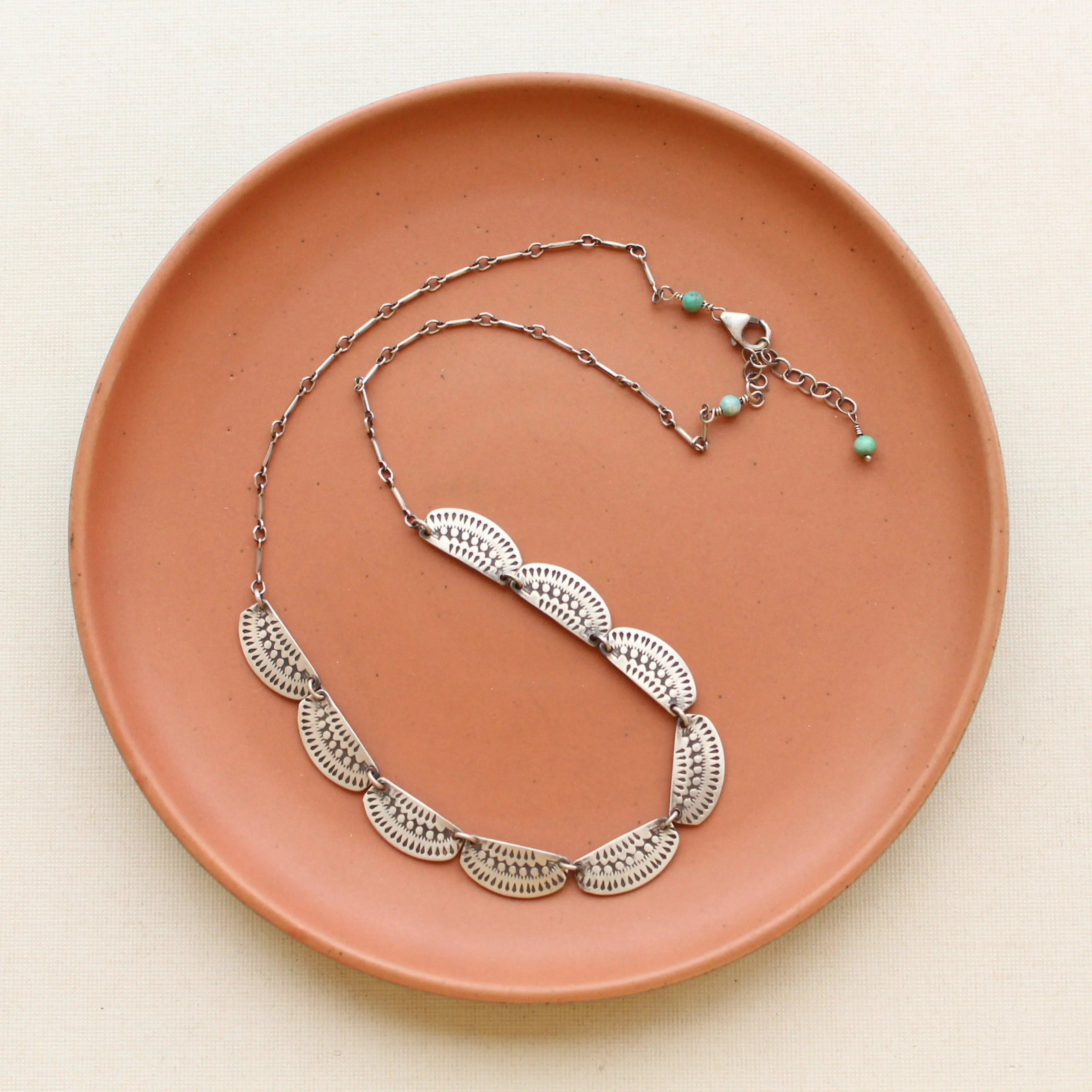 Asmi Full Collar Silver Necklace