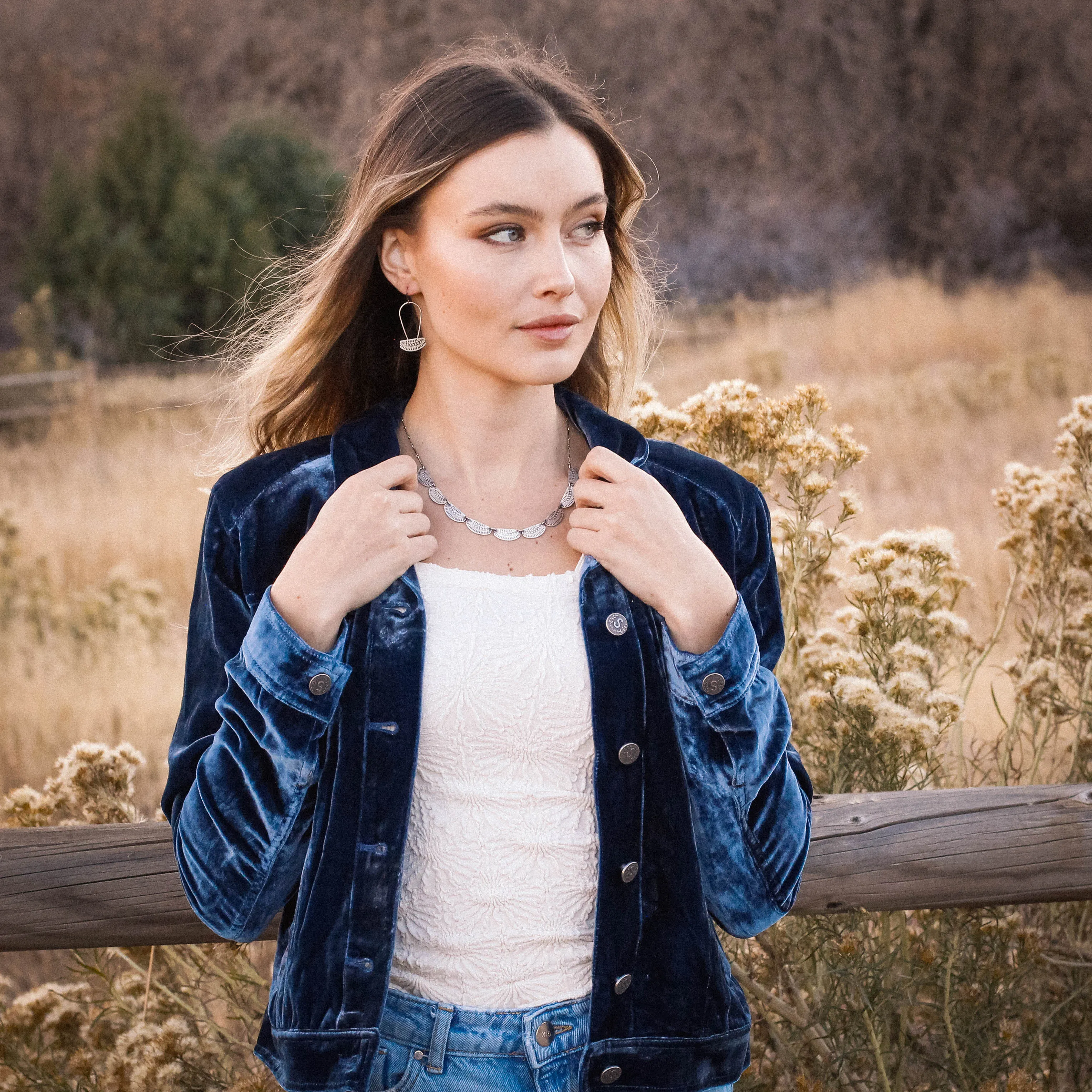 Asmi Full Collar Silver Necklace