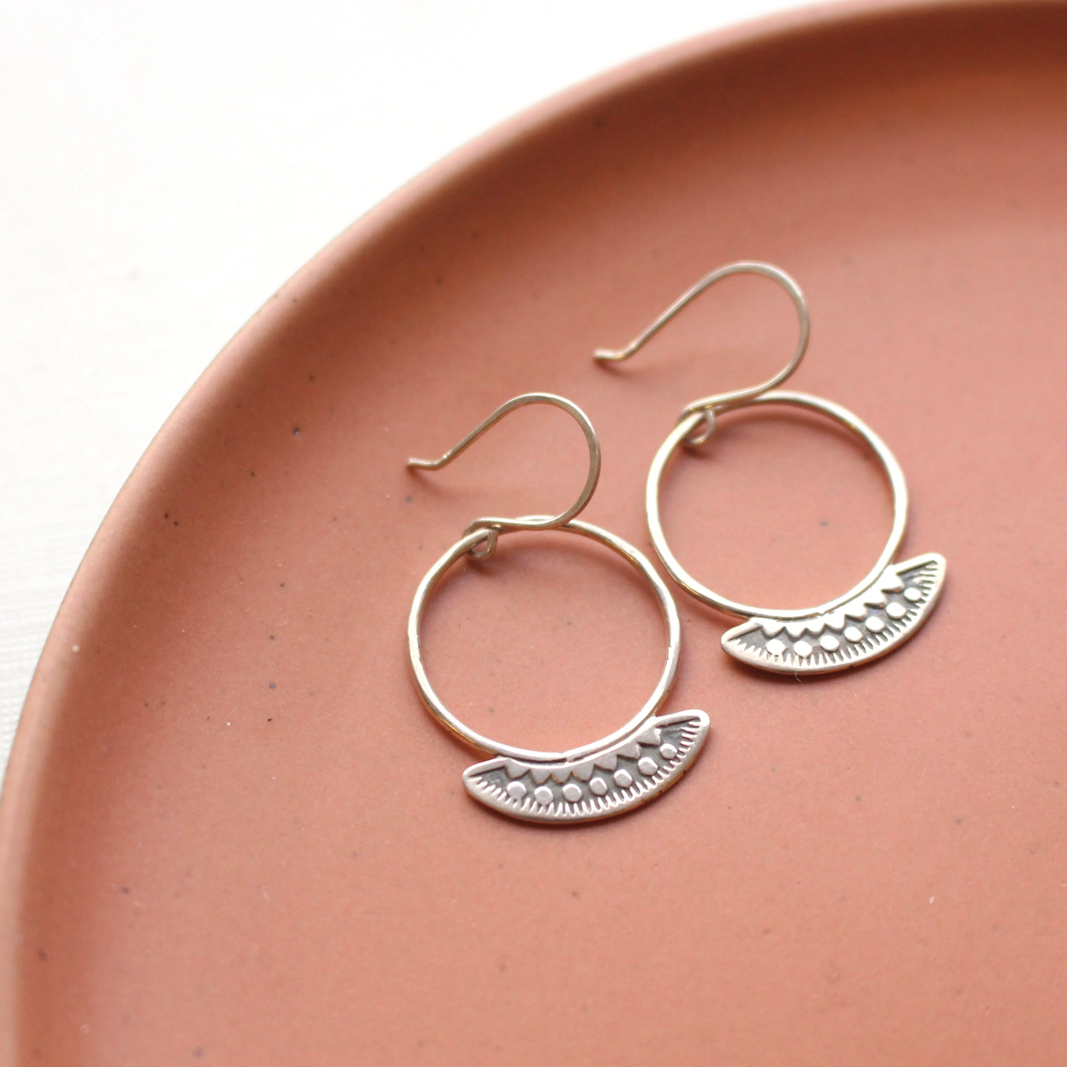 Asmi Thin Blade Hoop Earrings