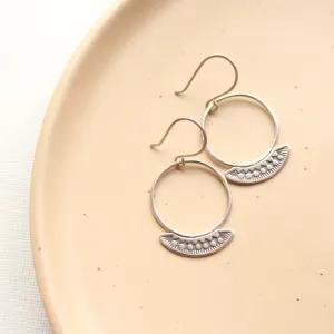 Asmi Thin Blade Hoop Earrings