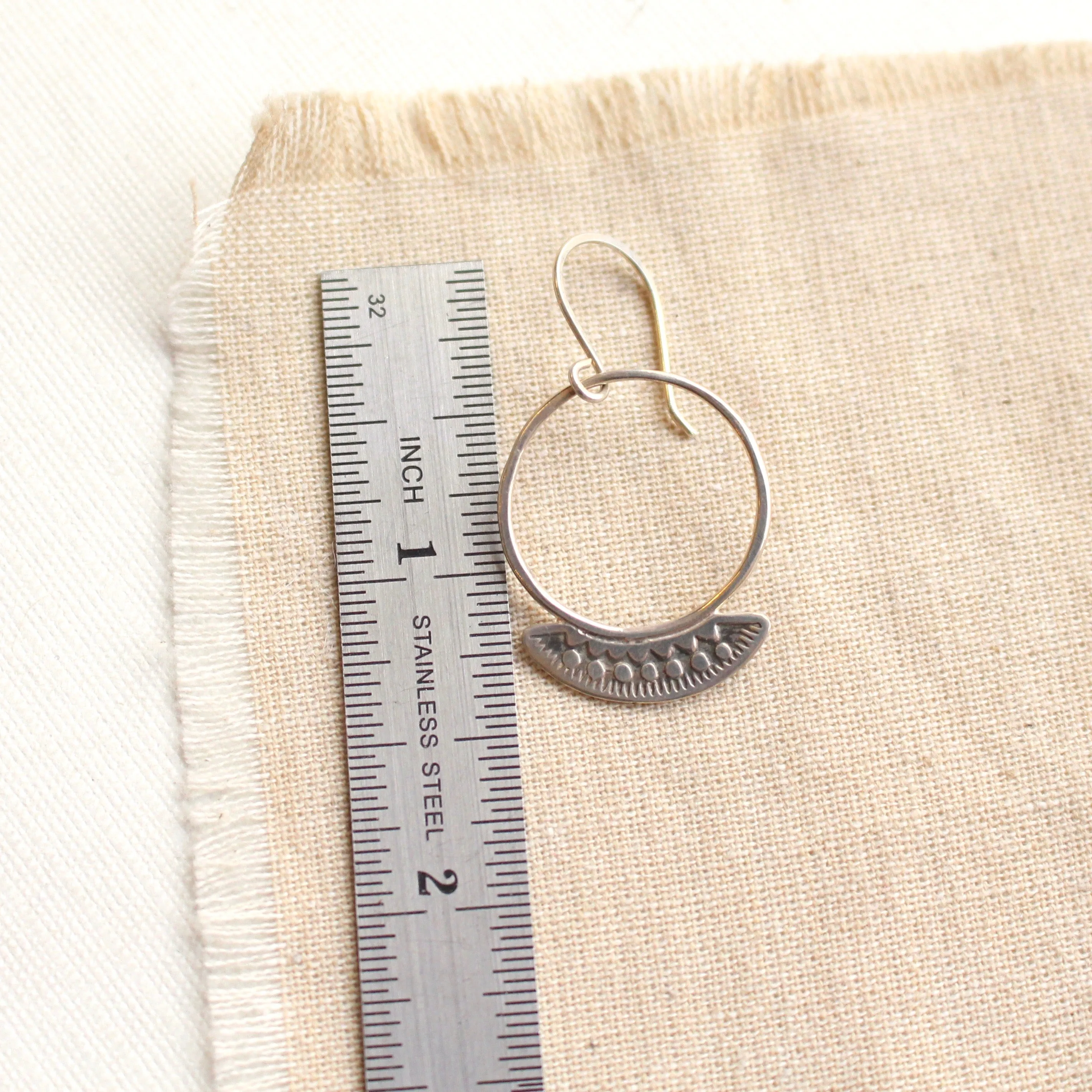 Asmi Thin Blade Hoop Earrings