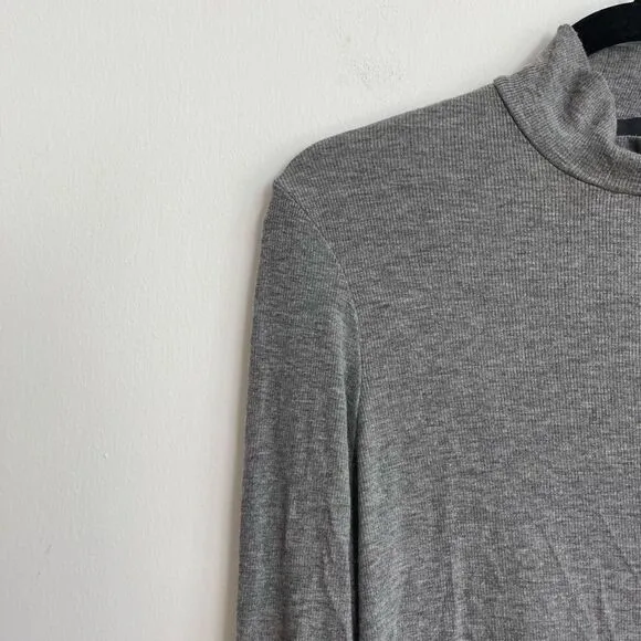ATM Anthony Thomas Melillo Women's Gray Modal Rib Turtleneck - Medium
