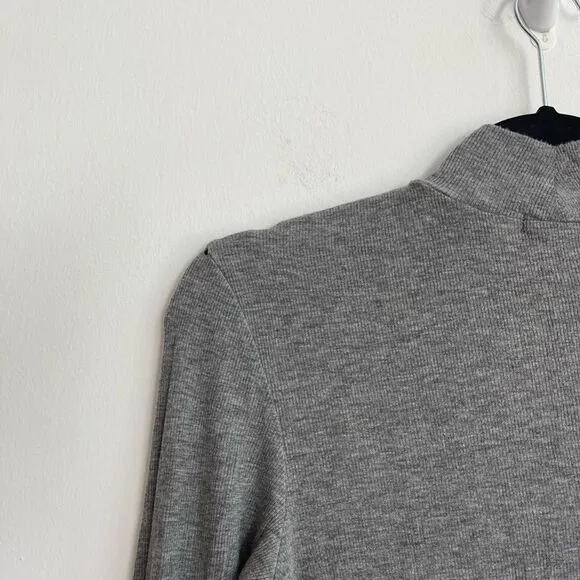 ATM Anthony Thomas Melillo Women's Gray Modal Rib Turtleneck - Medium