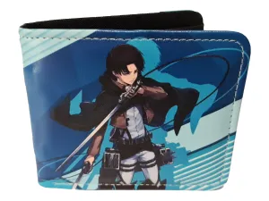 Attack on Titan Anime Wallet - Levi Ackerman - Premium PVC Leather - Unisex