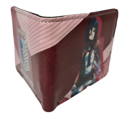 Attack On Titan Anime Wallet - Mikasa Ackerman - Premium PVC Leather