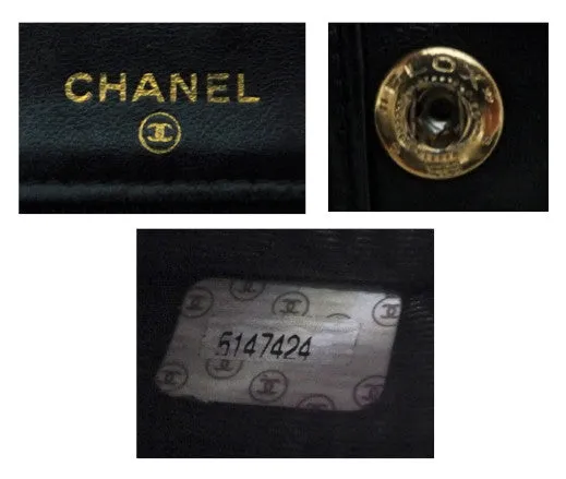 Authentic Chanel Black Caviar Wallet On Chain (WOC)
