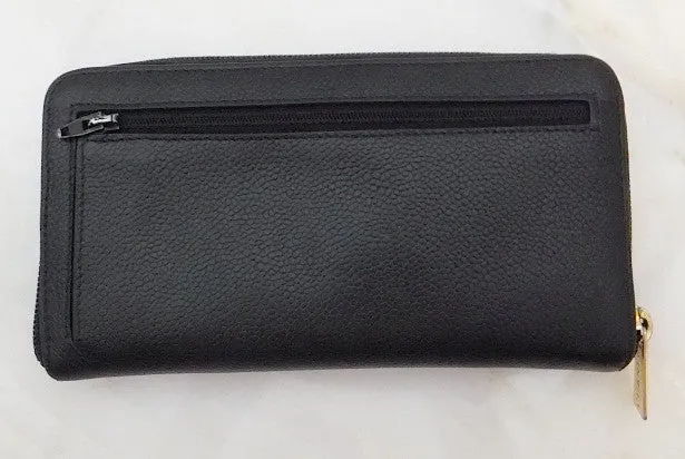 Authentic Chanel Black Caviar Zippe Wallet