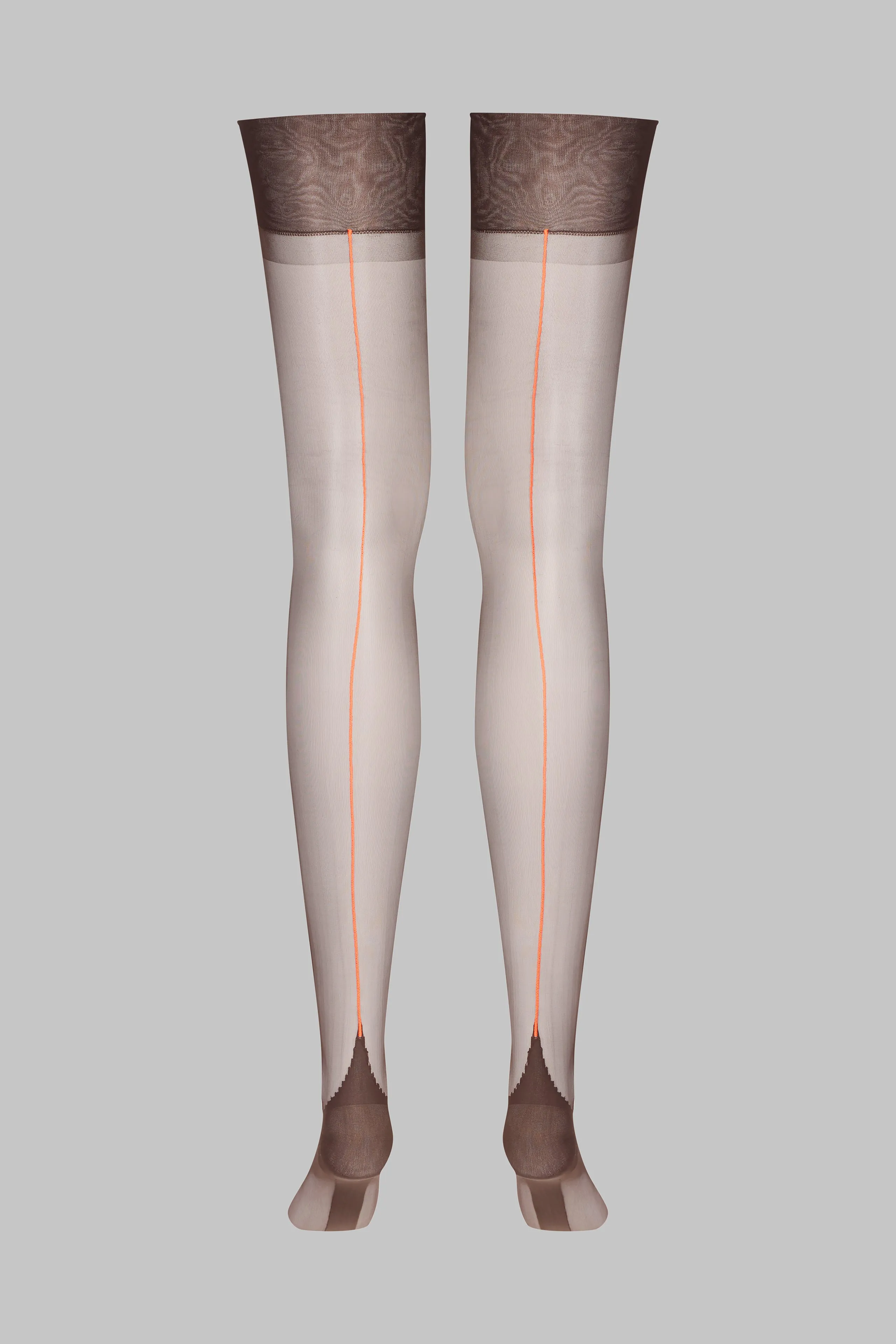 Authentic neon seamed nylon stockings 15D - Les Coquetteries