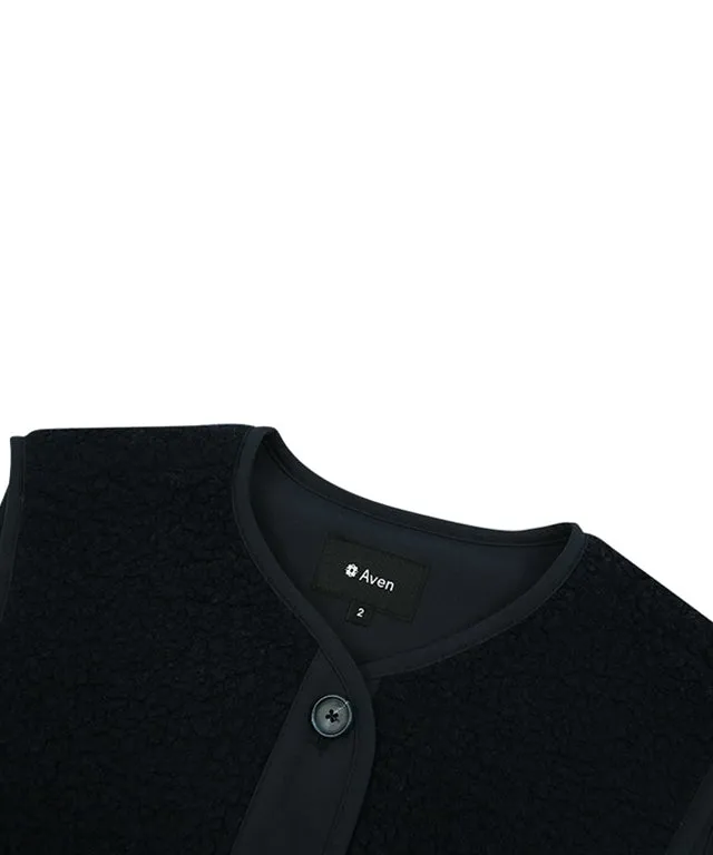 AVEN Women's Wool Shearing Vest - Dark/Navy