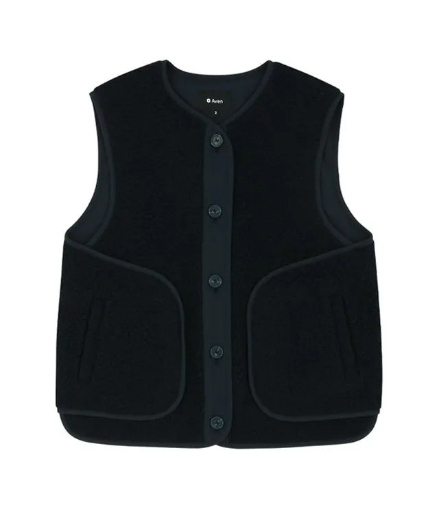 AVEN Women's Wool Shearing Vest - Dark/Navy