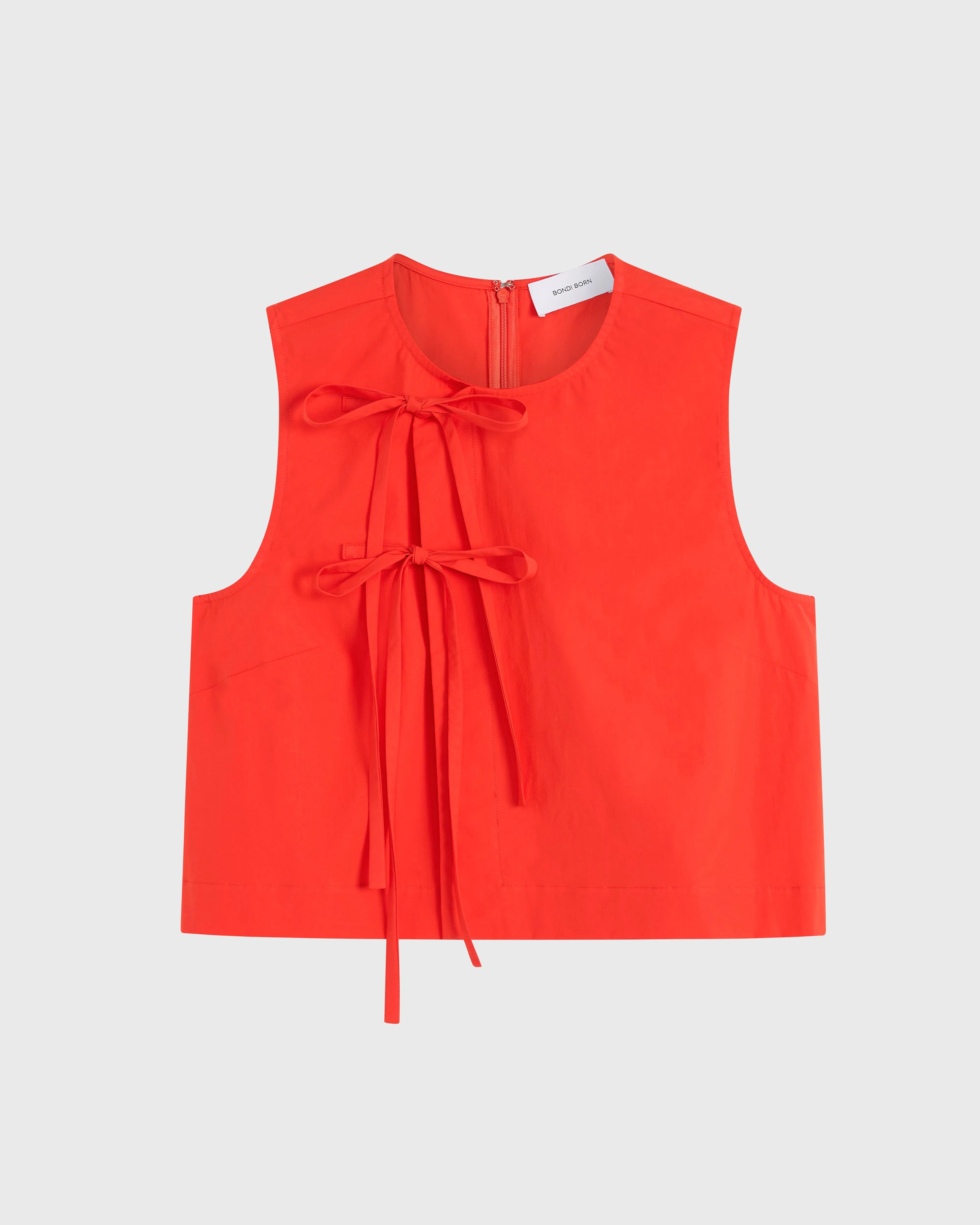Avila Tie Front Top - Scarlet
