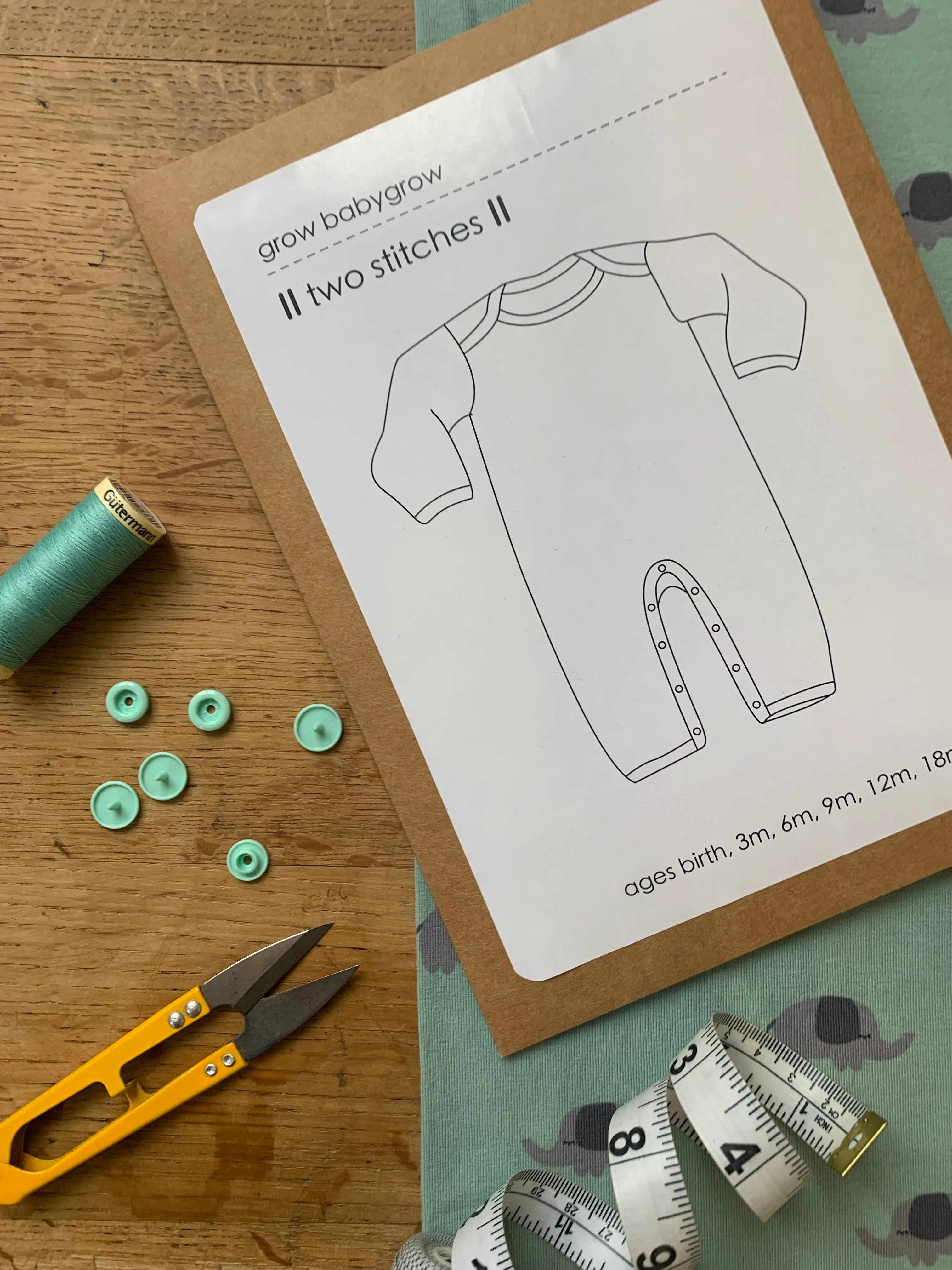 Babygrow Sewing Pattern