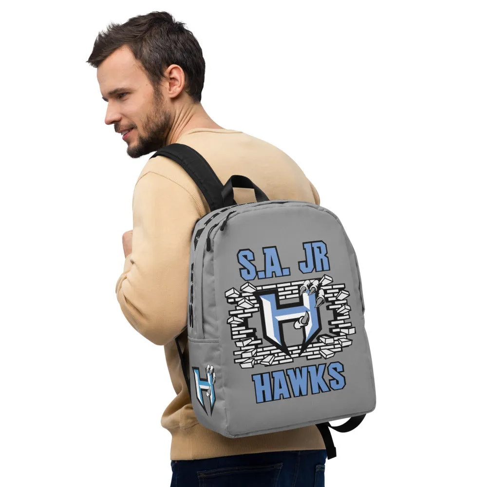 Backpack ~ Jr Hawks Brick Wall Minimalist Bag