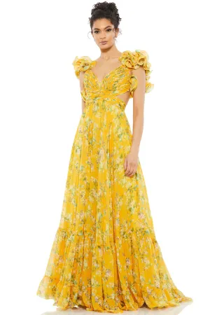 Barcelona Gown in Yellow by Mac Duggal - RENTAL