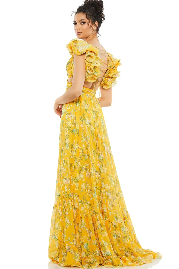 Barcelona Gown in Yellow by Mac Duggal - RENTAL