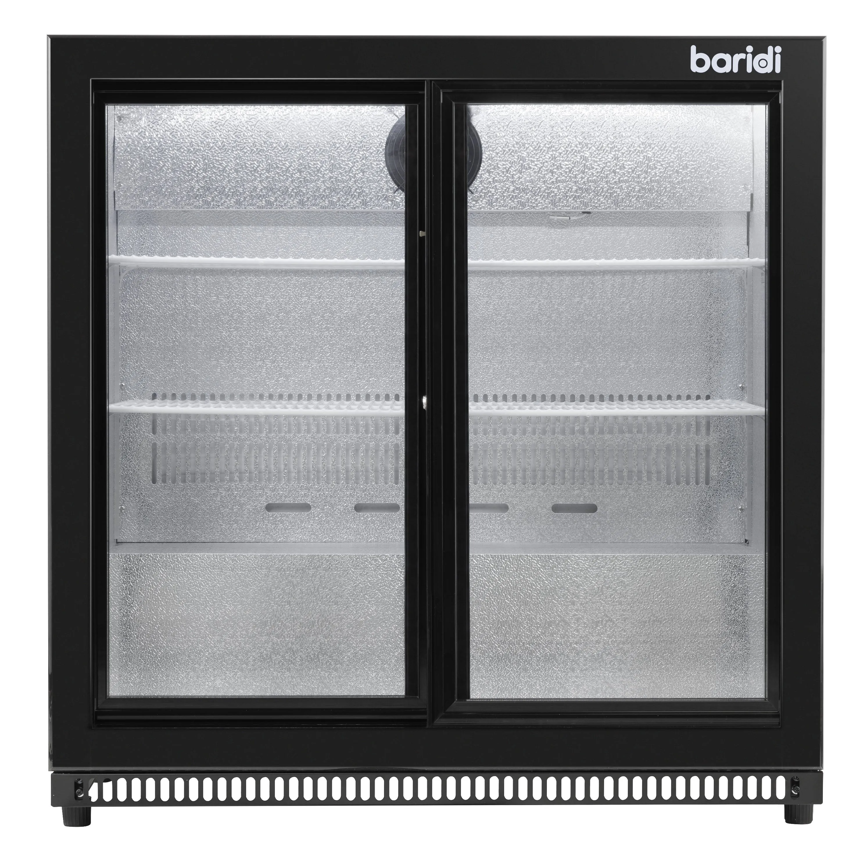 Baridi Back Bar Drinks Fridge with Hinged Double Door, 190L Capacity - DH272