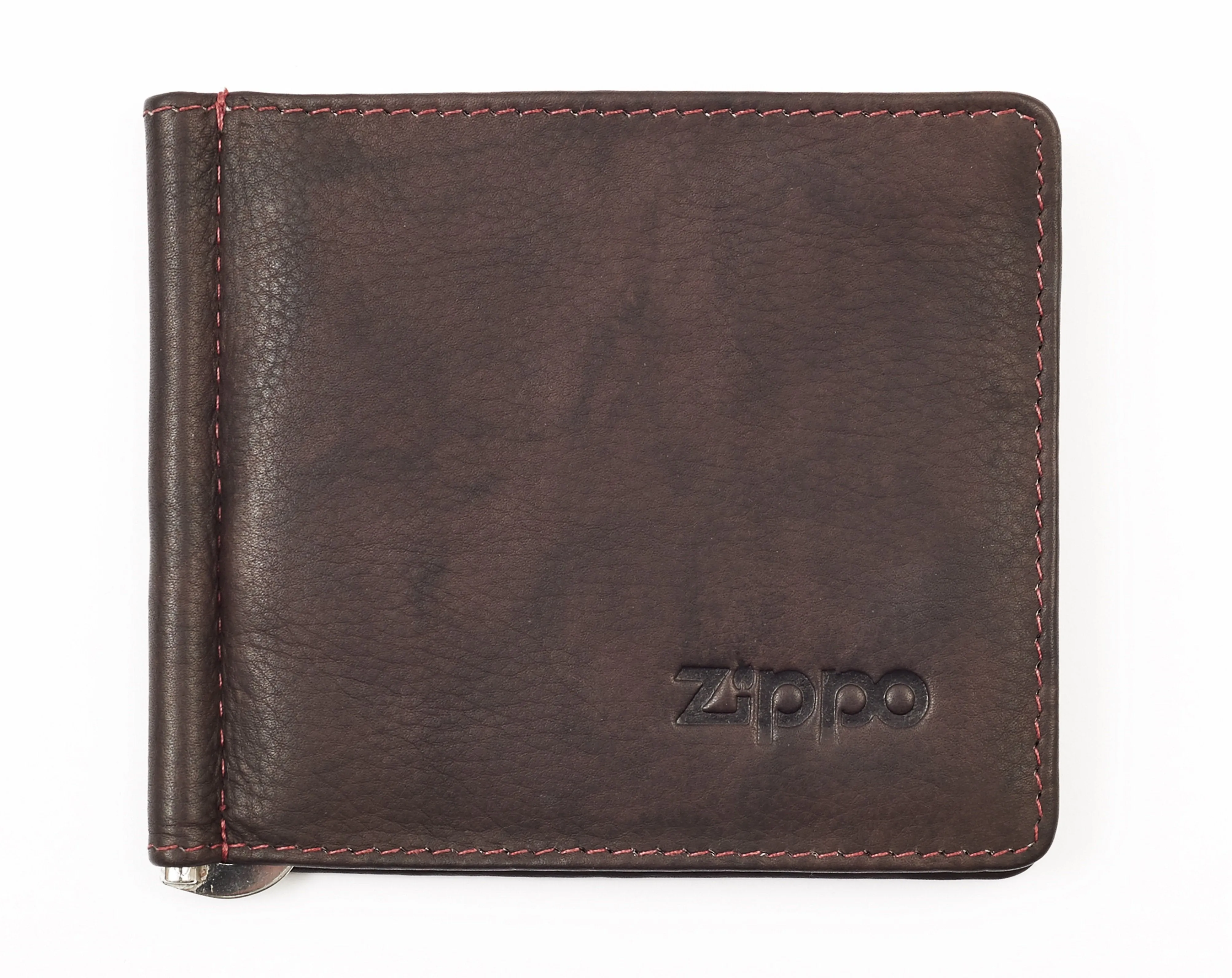 Bi-Fold Money Clip Wallet Brown