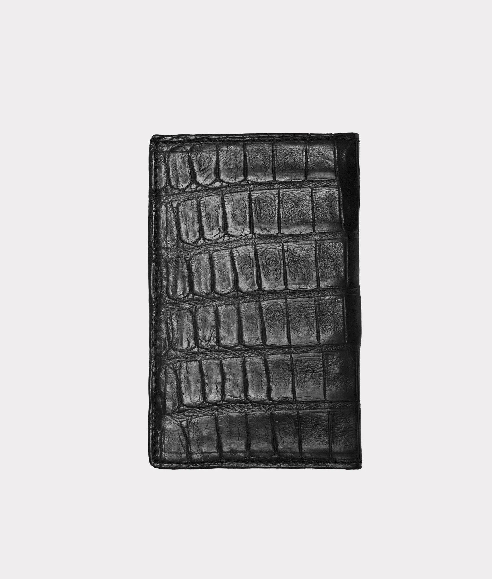 Bifold Wallet – Crocodile :: Black