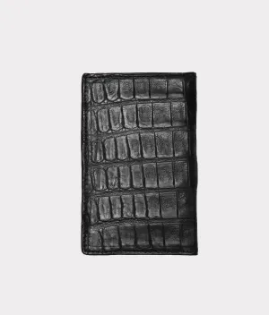 Bifold Wallet – Crocodile :: Black