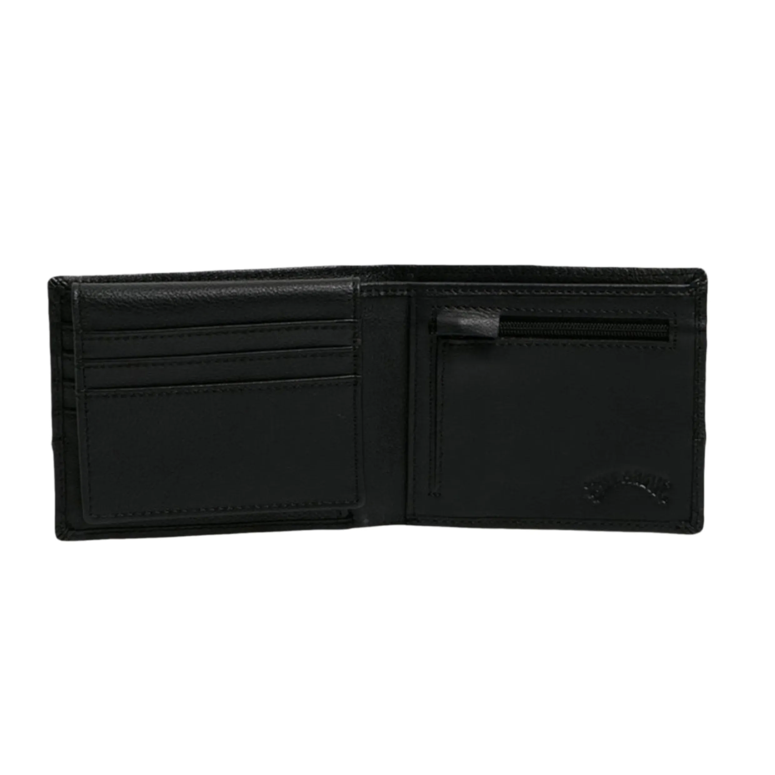 BILLABONG DIMENSION 2 IN 1 MENS LEATHER WALLET BLACK
