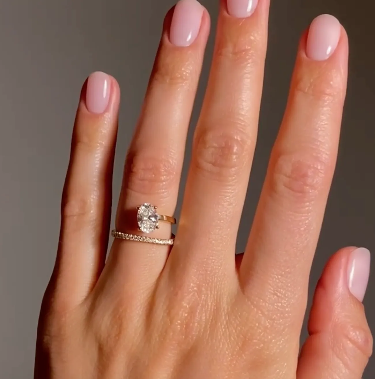 Billie Pavé Oval 1.24ct Rose Gold
