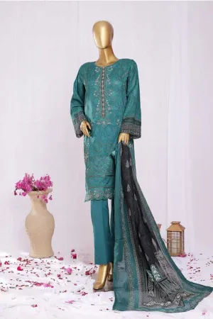 Bin Saeed 3 Piece Embroidered Stitched Suit