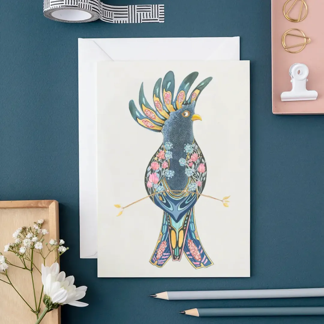 Black Cockatoo Note Card