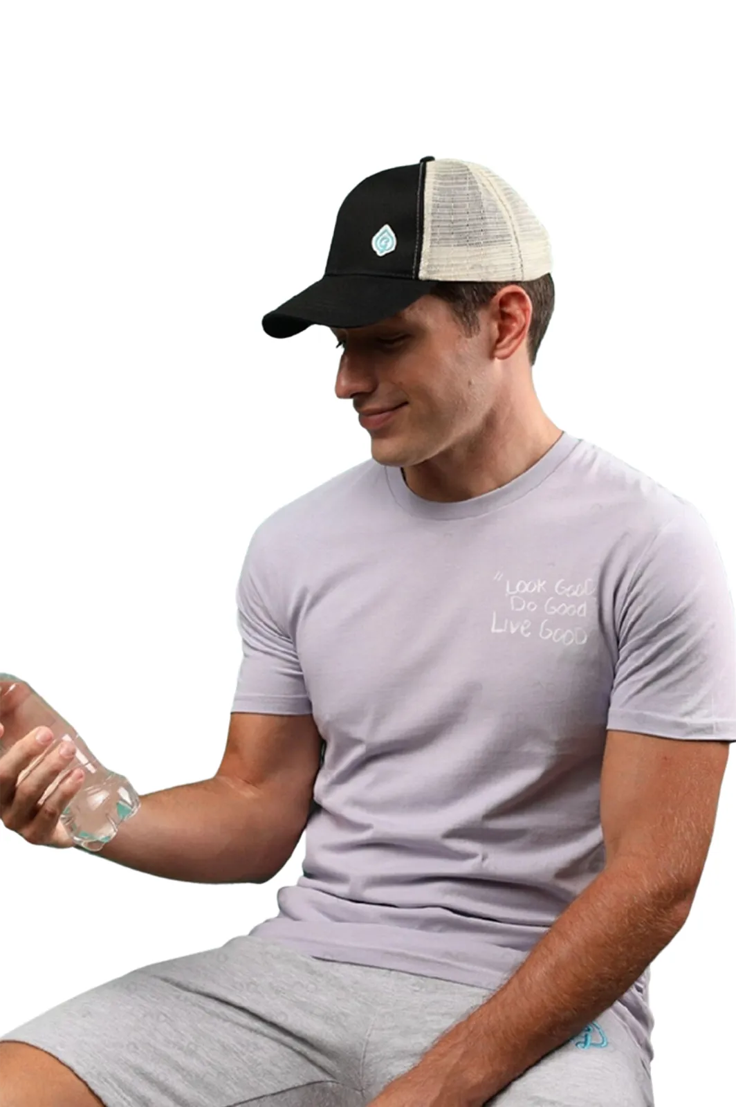 Black Organic Recycled Trucker Hat ♻️