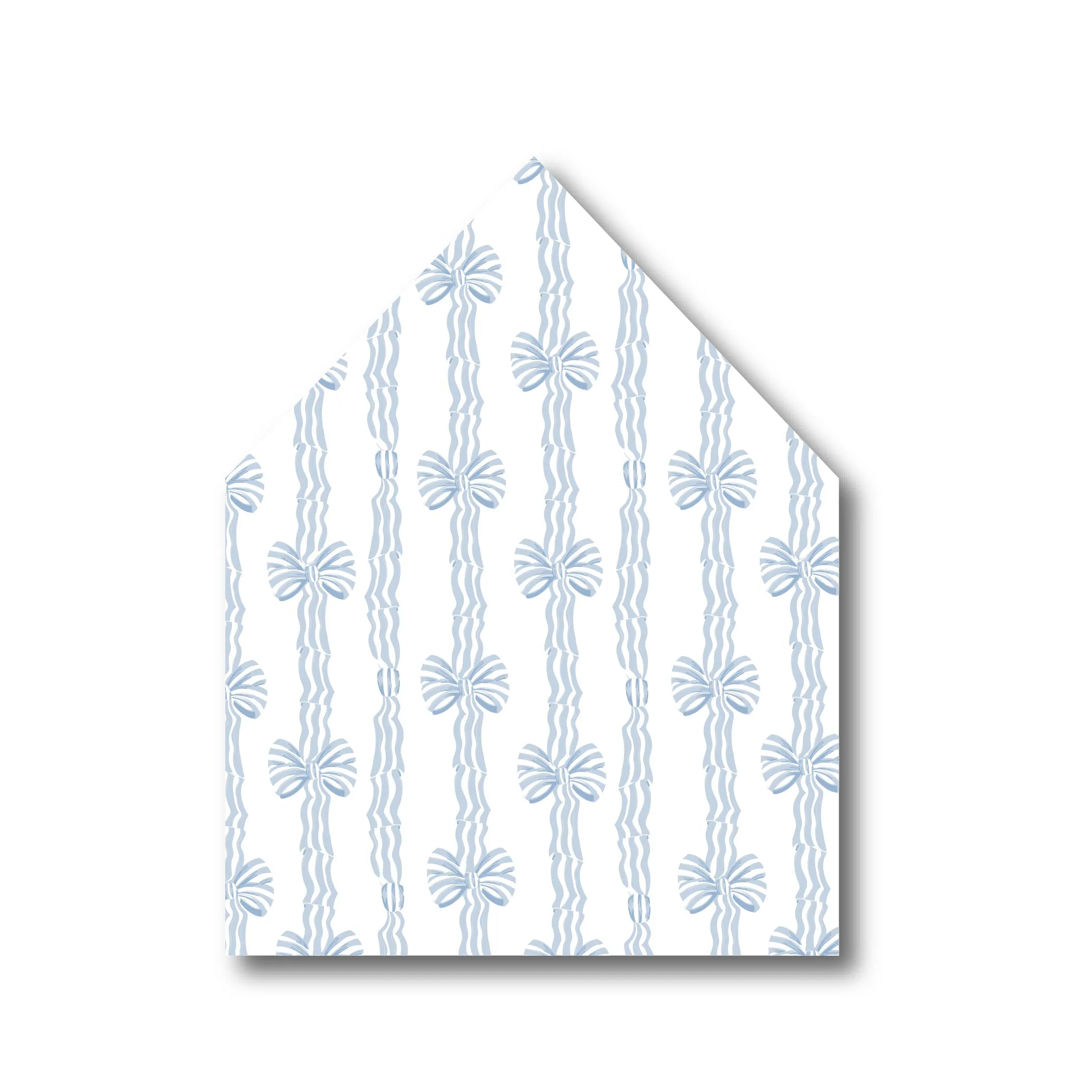 Blue Stripe Bow Envelope Liner