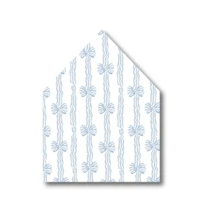 Blue Stripe Bow Envelope Liner