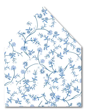 Blue Vines Envelope Liner
