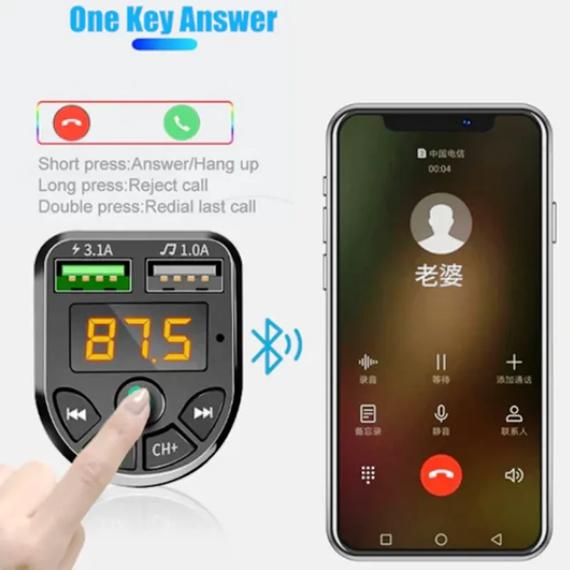 Bluetooth Compatible FM Transmitter