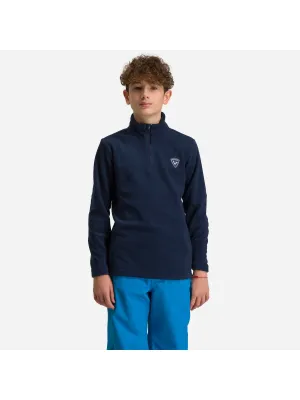Bluza narciarska chłopięca Rossignol Boy 1/2 Zip Fleece granatowy