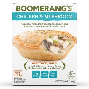 Boomerang's - Chicken & Mushroom Pie (6OZ)