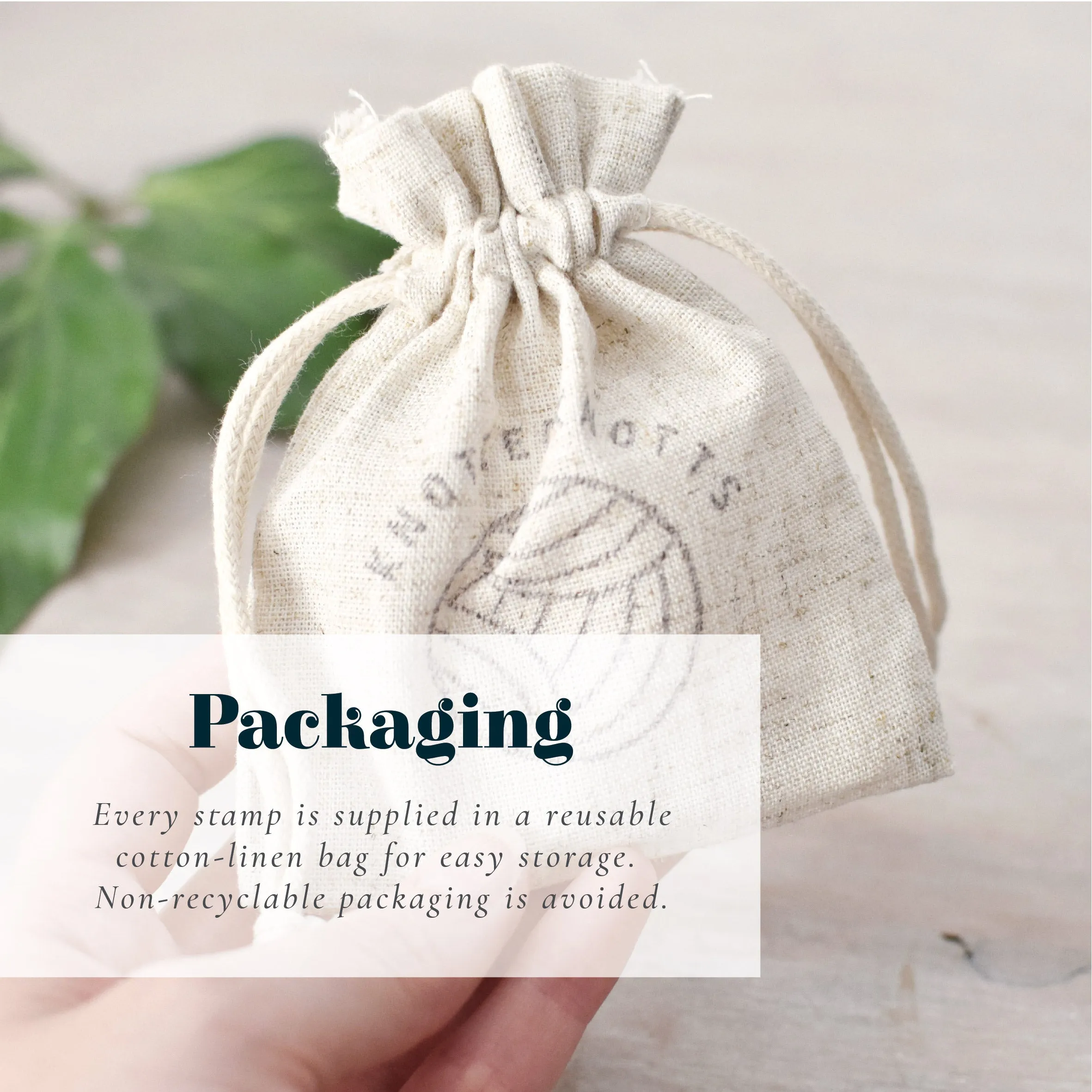 Botanical Envelope Address Lines Stamp