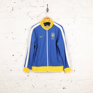 Brazil Nike Football Tracksuit Top Jacket - Blue - L
