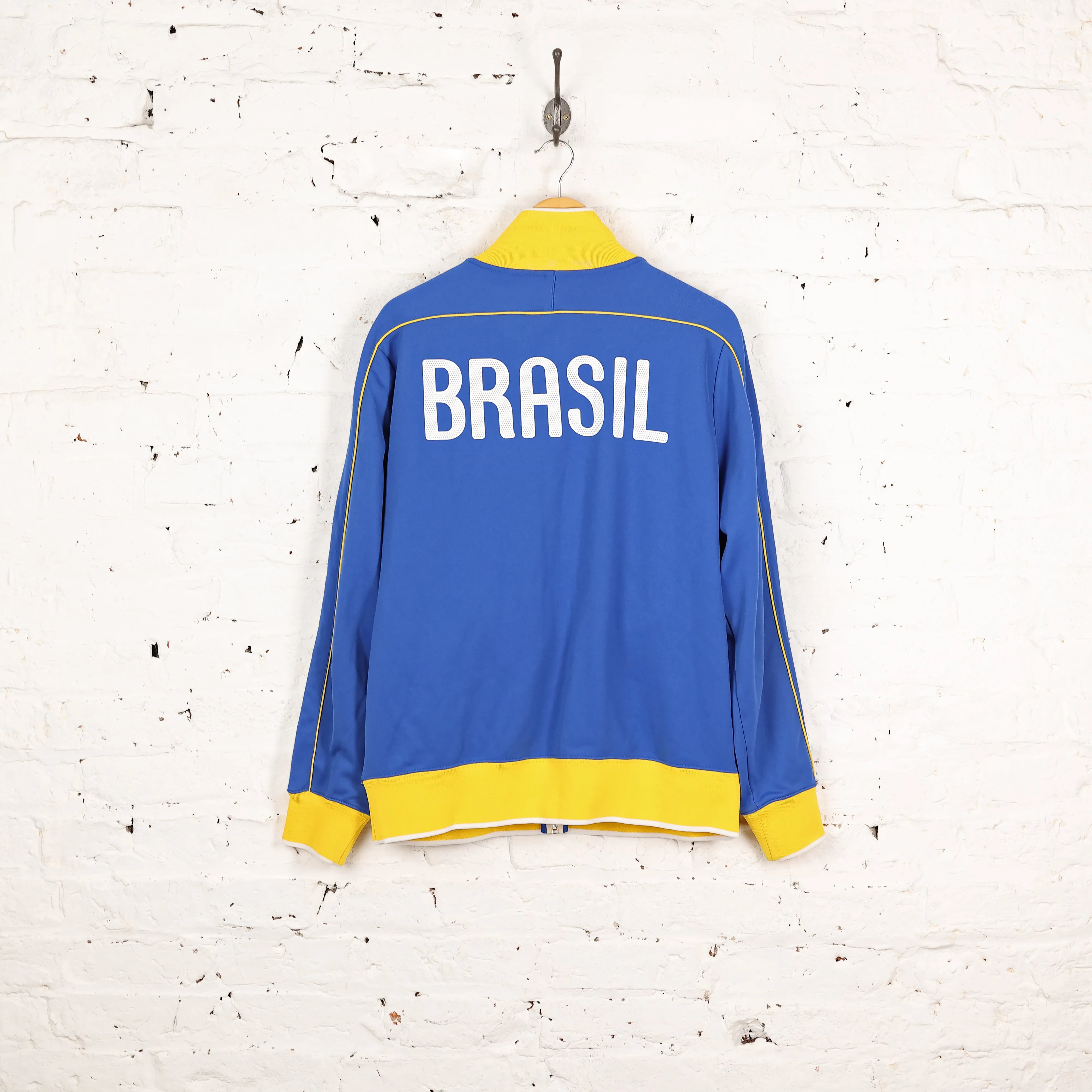 Brazil Nike Football Tracksuit Top Jacket - Blue - L