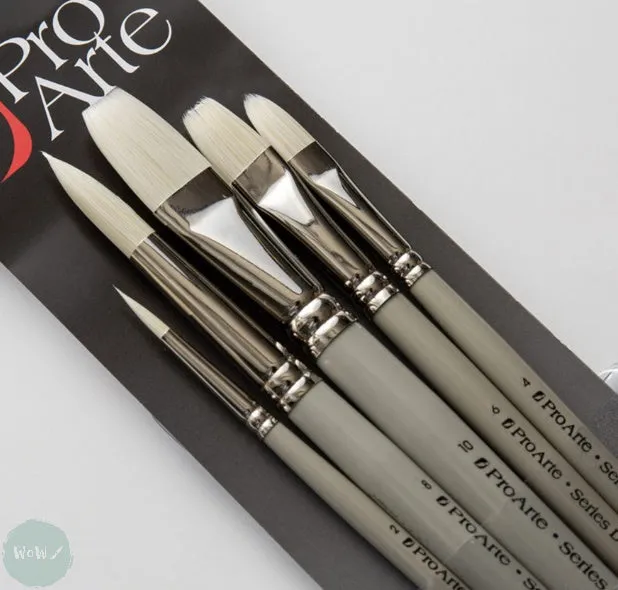 BRUSH SET -  BRISTLENE - Synthetic Hog Brush Wallet set W16