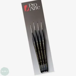 BRUSH SET - MINIATURE PAINTING (MP Series) - Brush Wallet Set - W12 - 4 ASSORTED